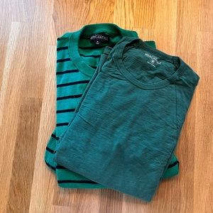 Two J Crew long sleeve shirts
